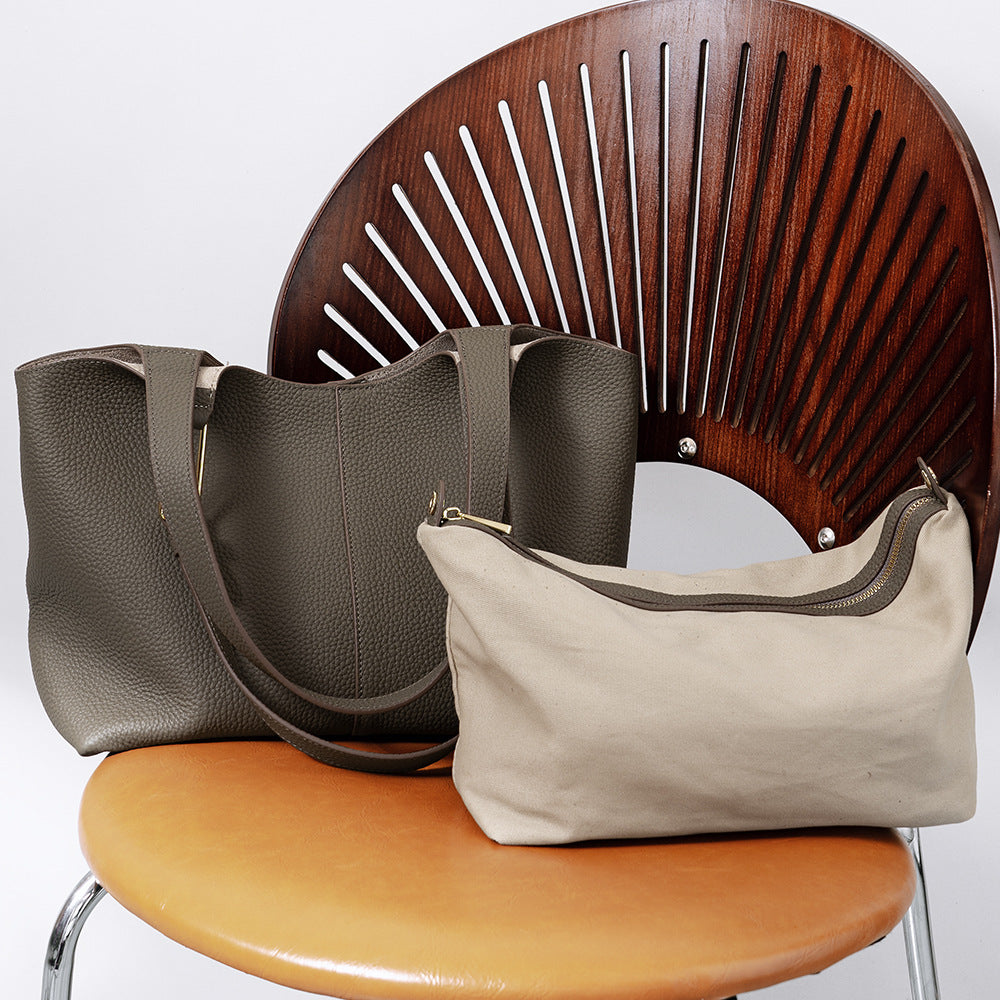 Valmio Terina Leder Damenhandtasche - Kaffee