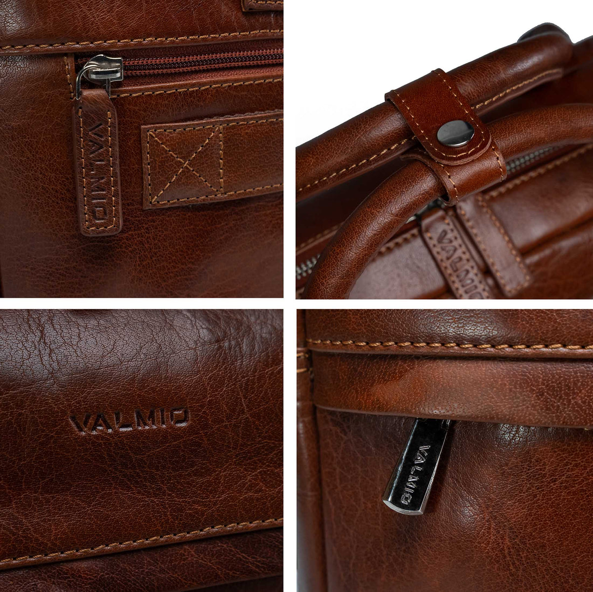 Herren-Laptoptasche Valmio Hawes - Braun