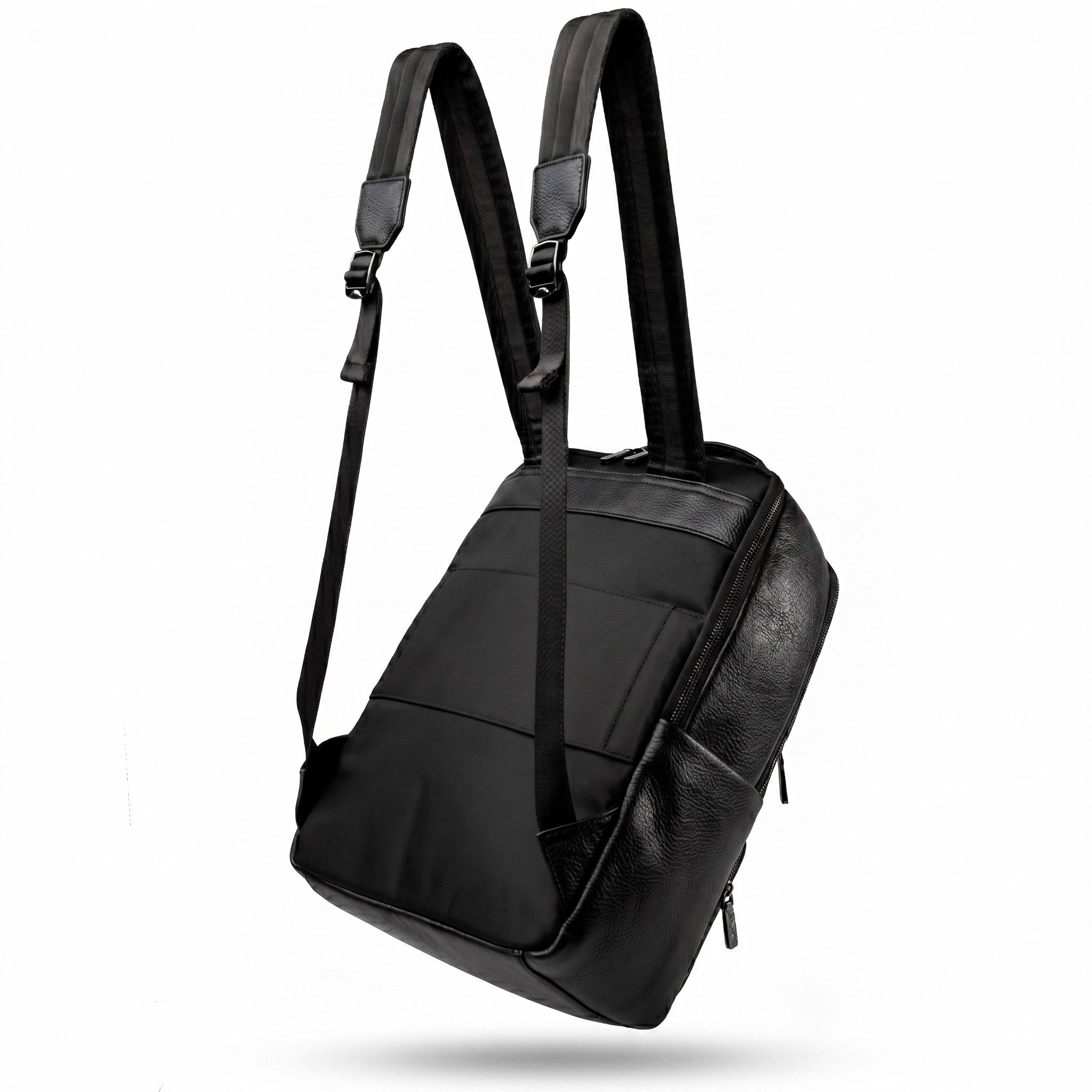 Valmio Kordon luxuriöser Leder-Rucksack - schwarz