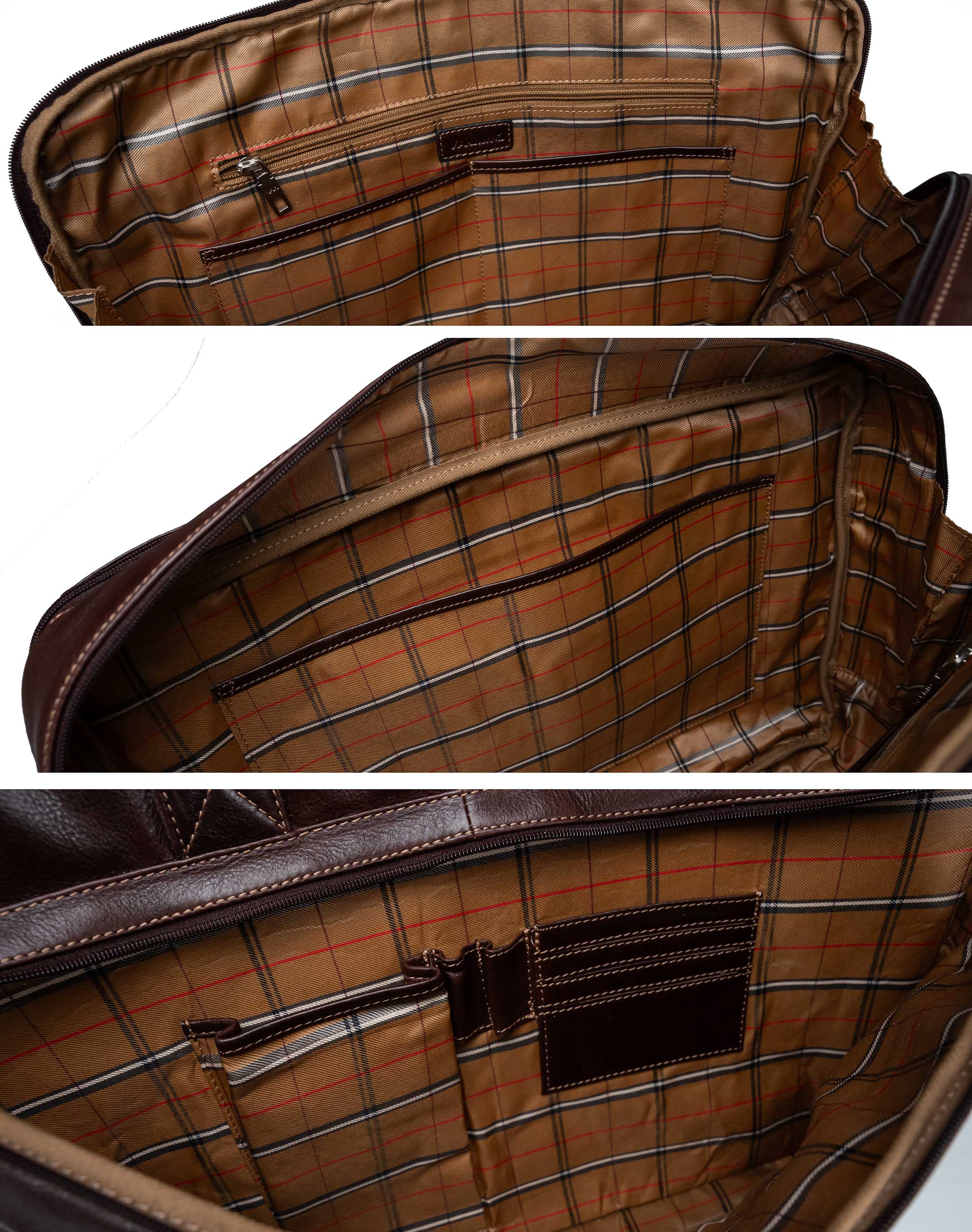 Valmio Vigo Genuine Leather Bag Brown