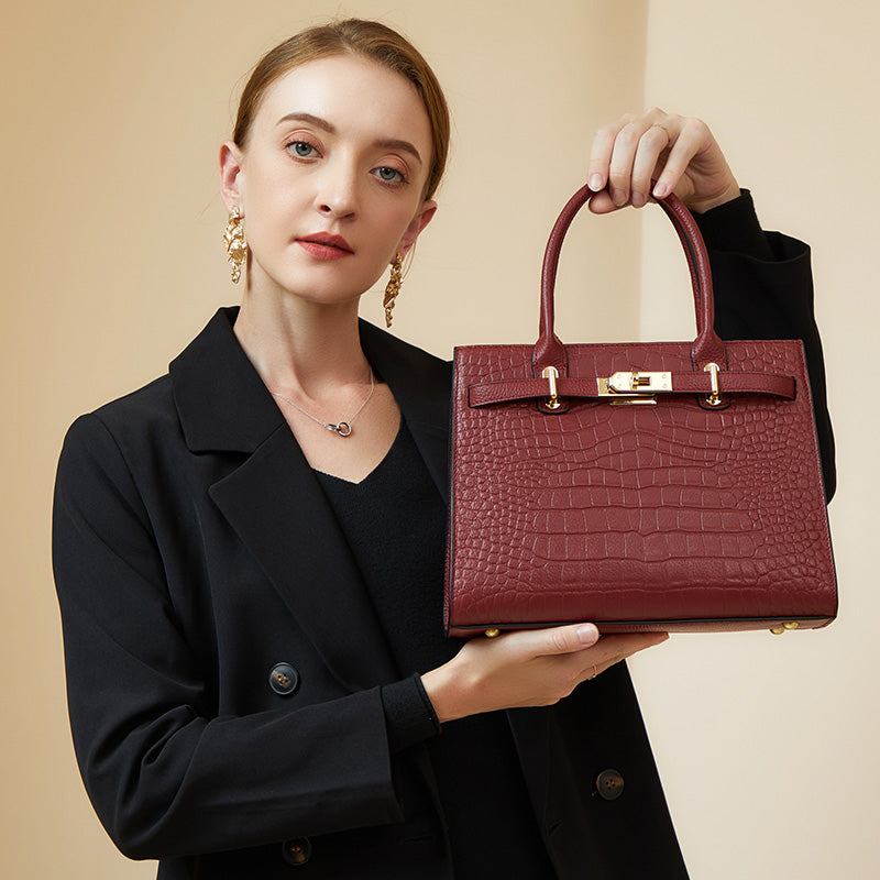 Valmio Dinara Leather Women's Bag - Red