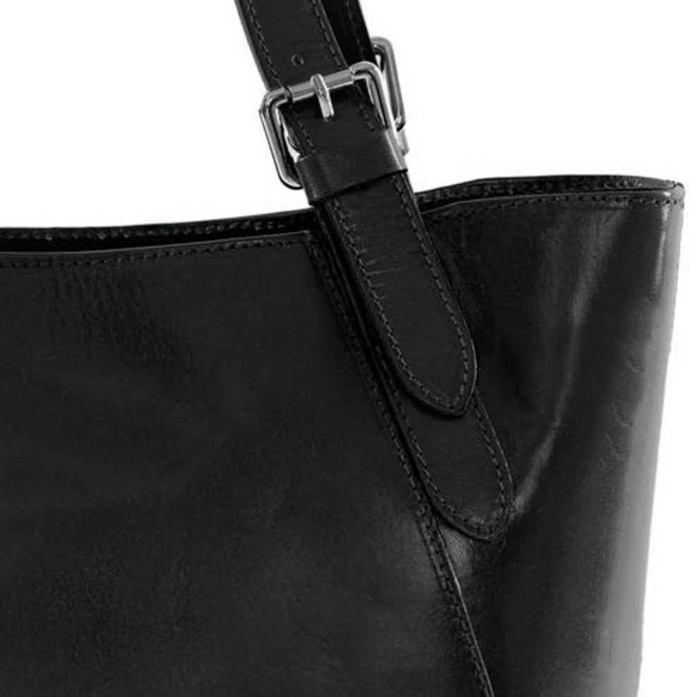 FLORENCE 847 Black Leather Handbag
