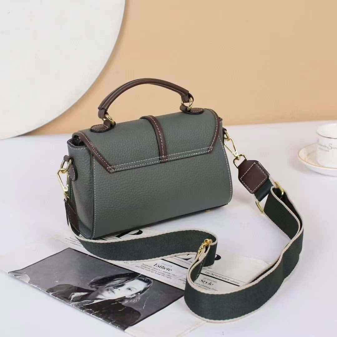 Valmio Polina Leder Damen Tasche - Mokka