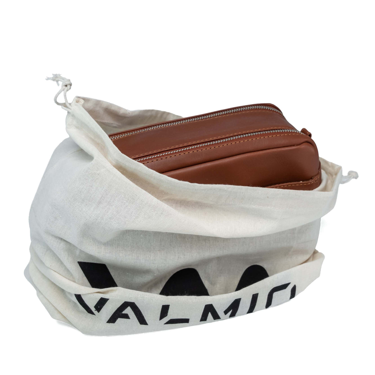 Leather Toiletry Bag Valmio Trip-1053 CRAZY HORSE