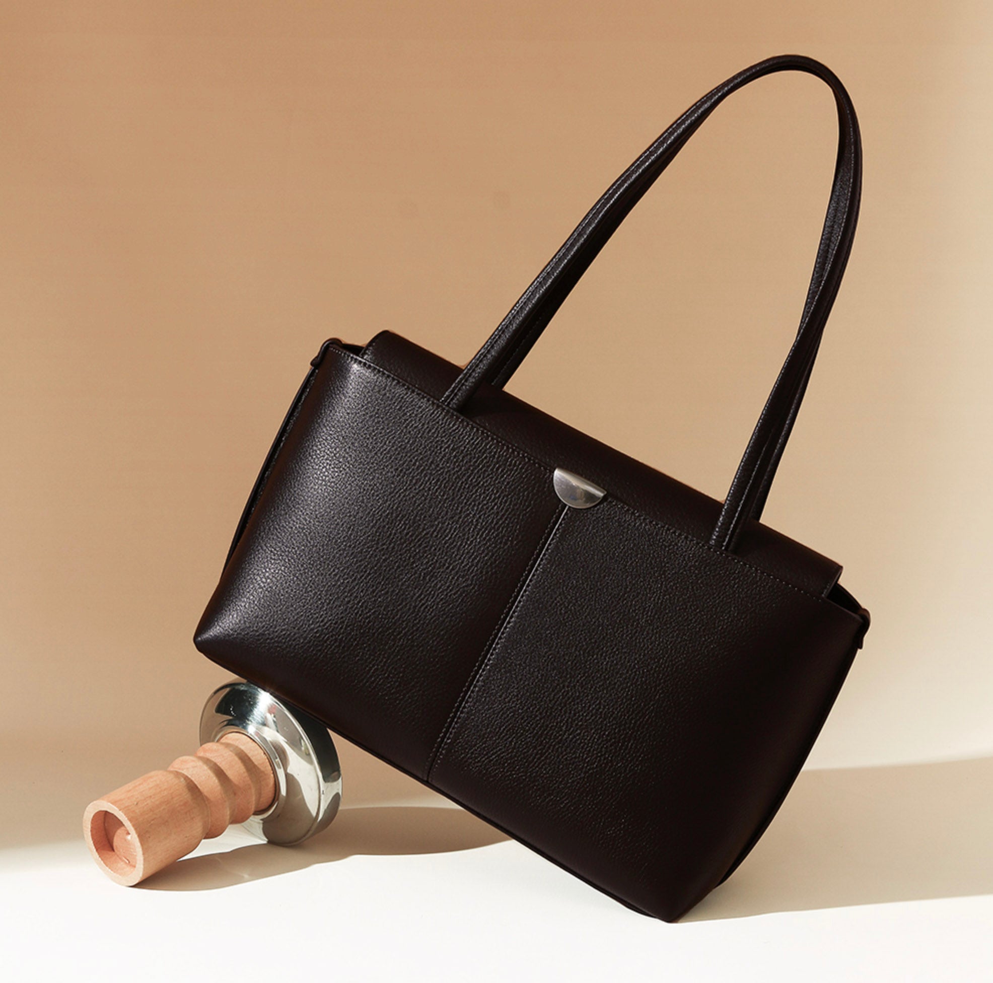 Valmio Denora leather women's handbag - brown