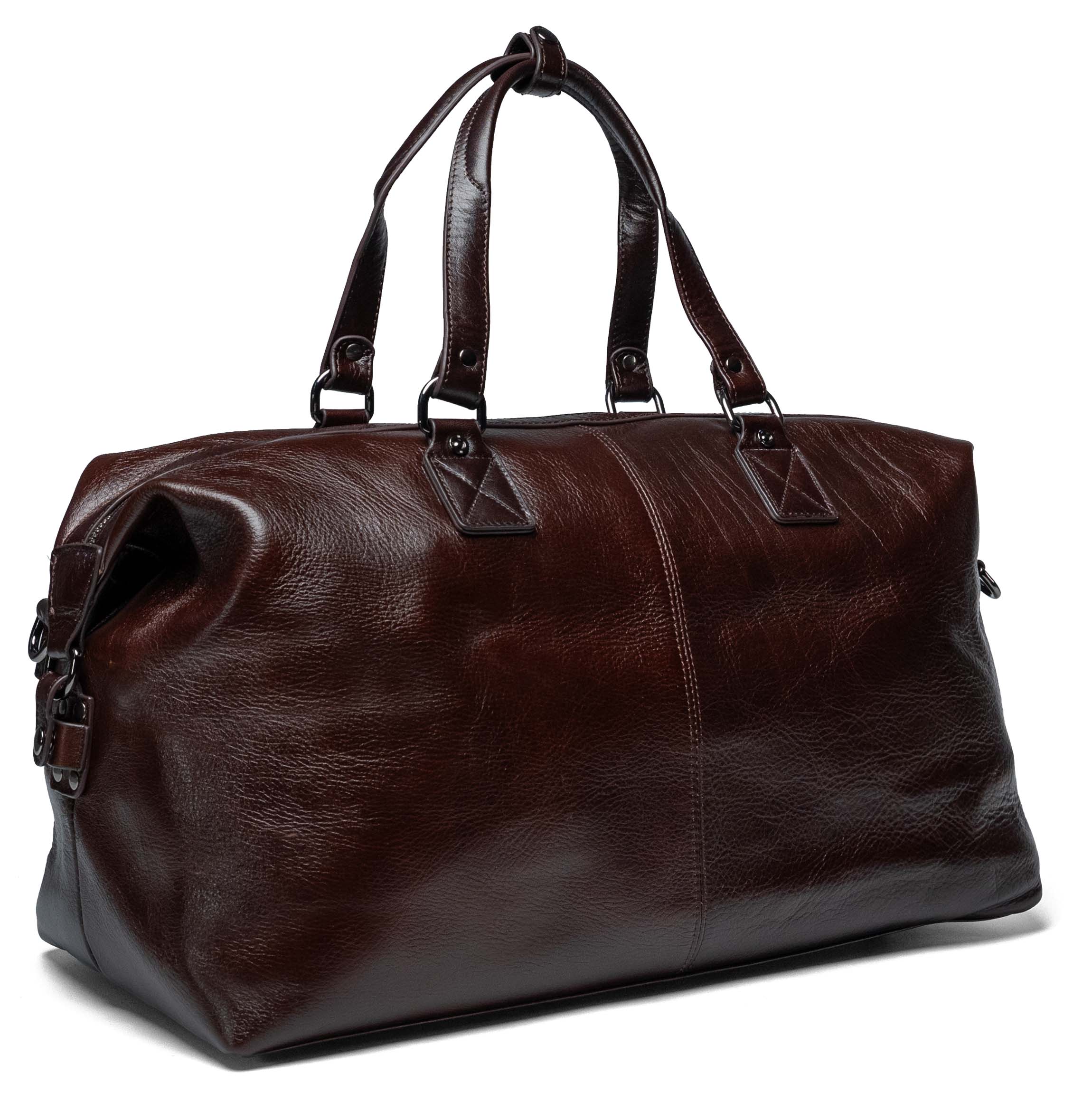 Valmio Kane leather travel bag - brown
