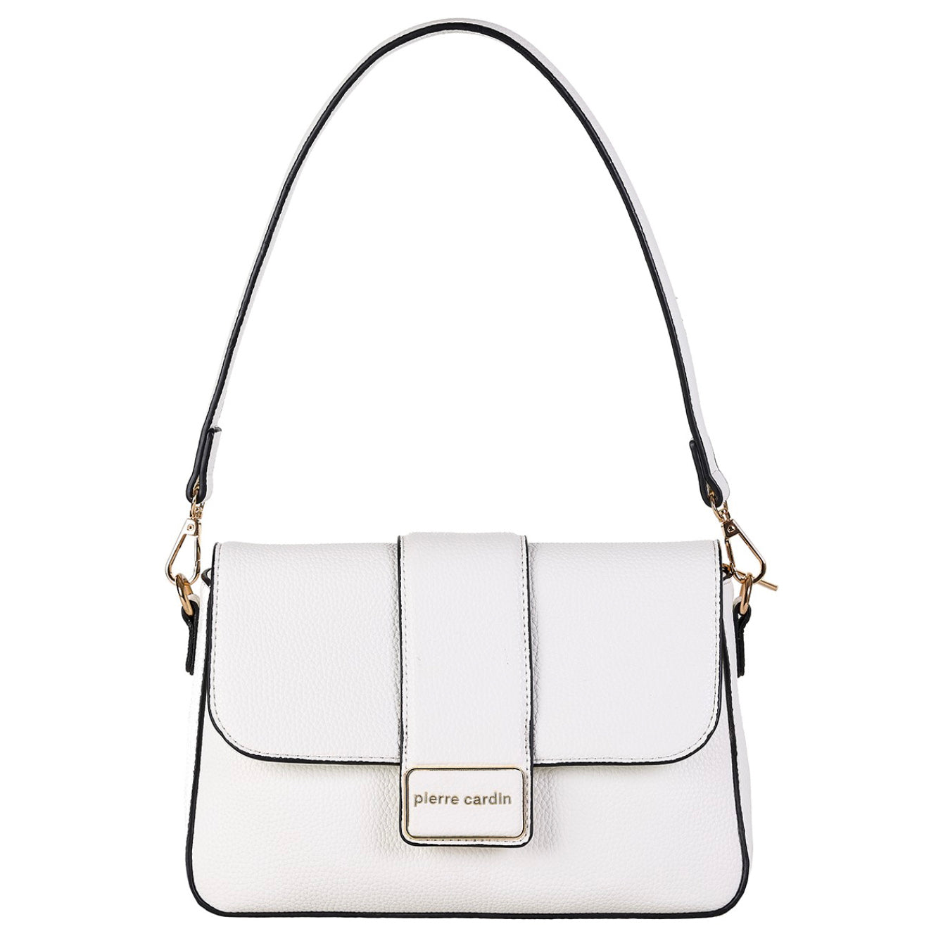 Eco leather handbag PIERRE CARDIN 6821 Bianko