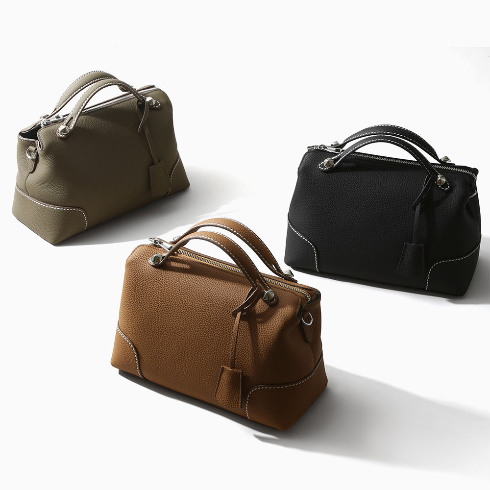 Valmio Kenora Leder Damenhandtasche - Braun