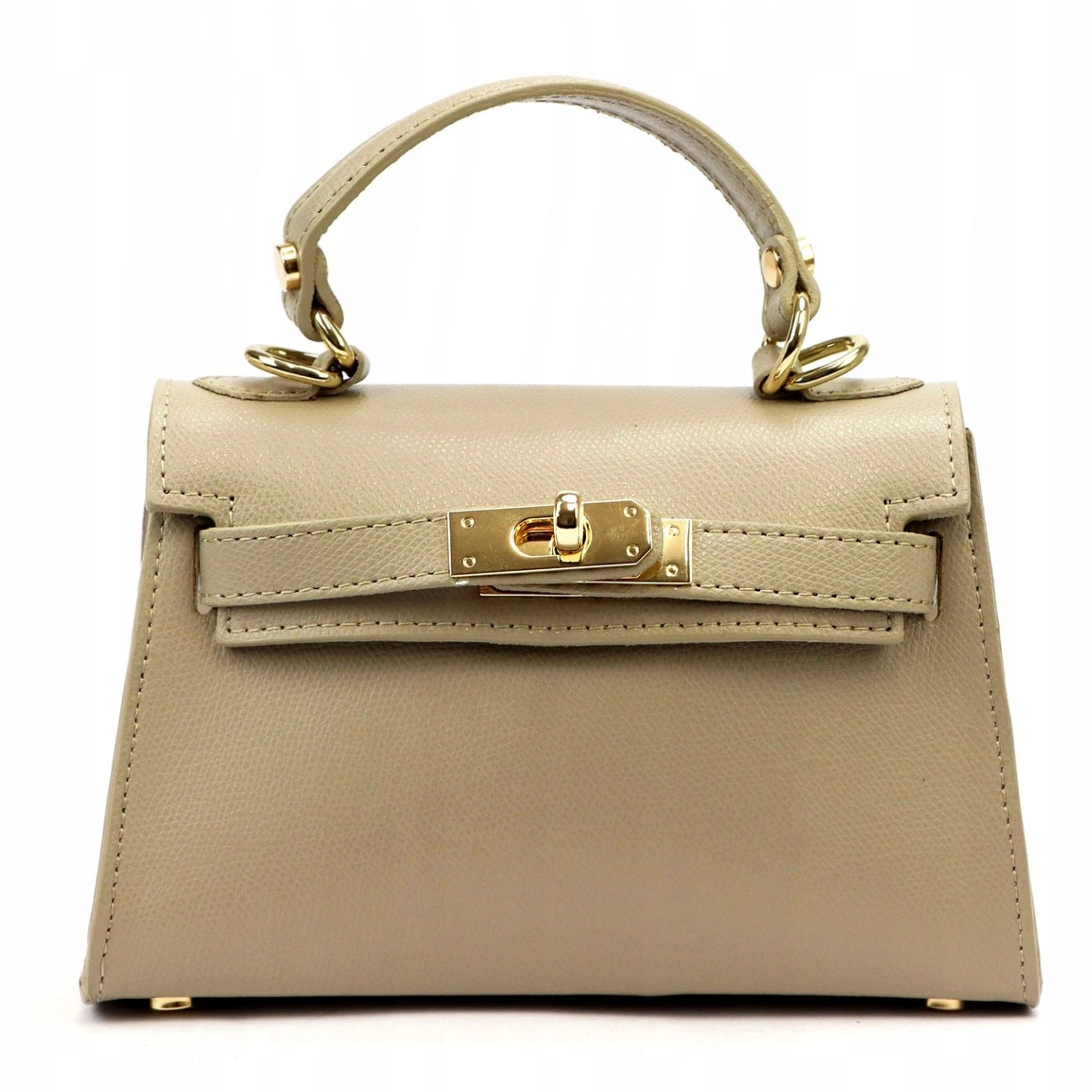 Lederhandtasche für Damen LUKA 24-002 Beige