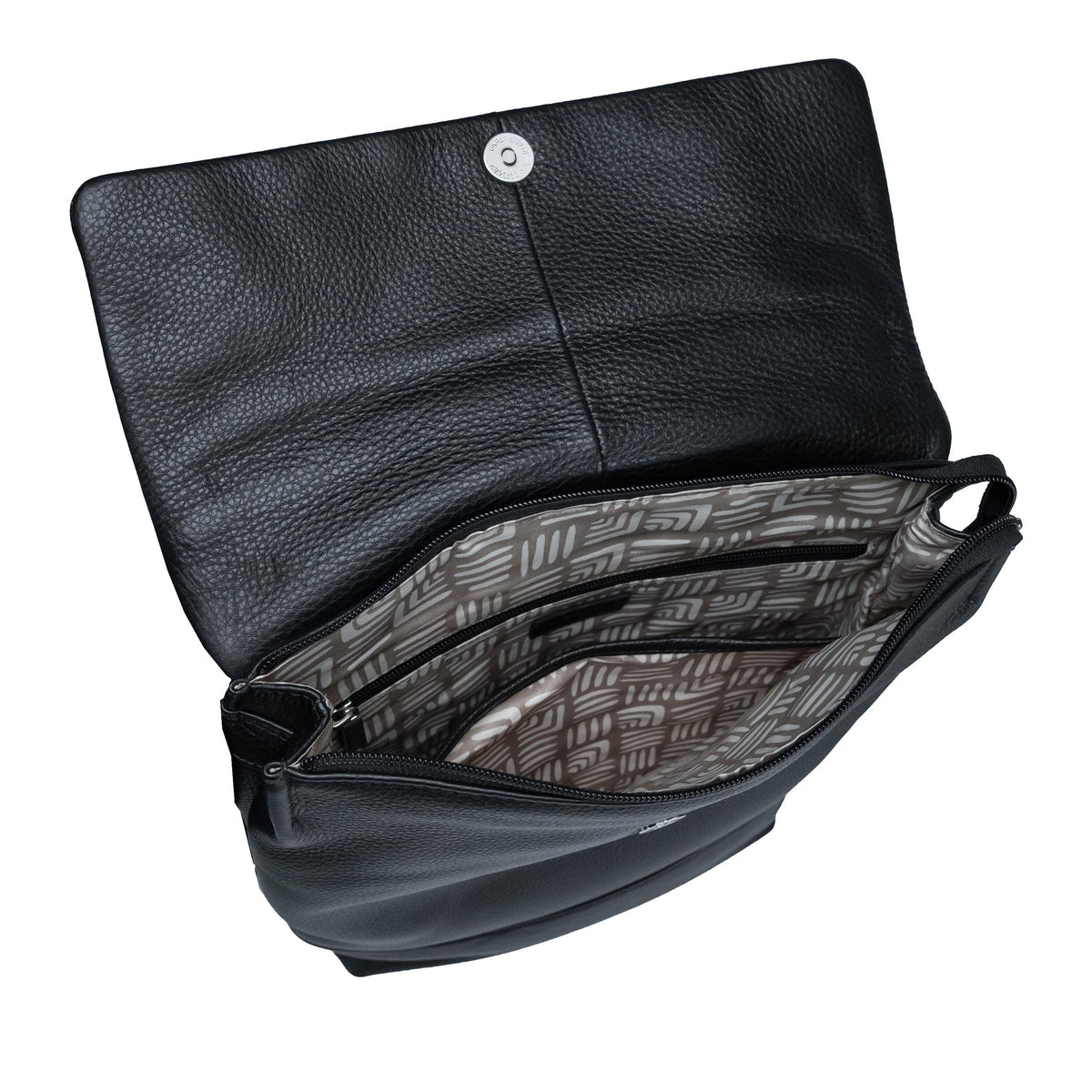 Valmio Loro Women's Leather Backpack - Black