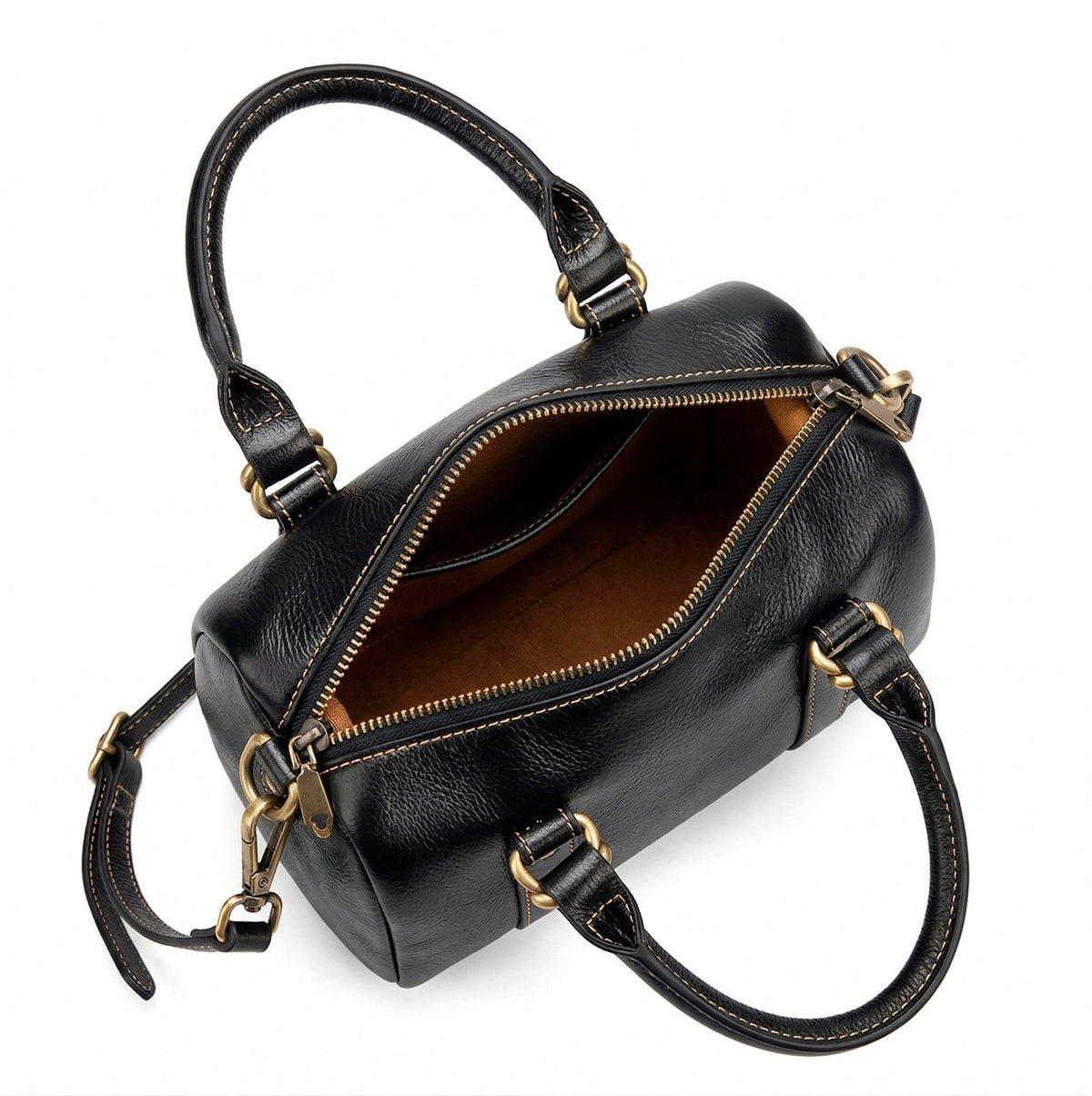 Valmio Telora Leather Women's Bag - Black