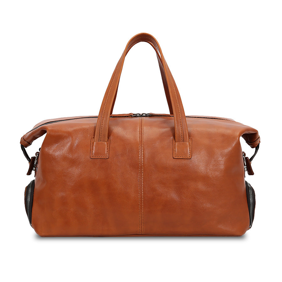 Braune Leder-Reisetasche Valmio Belmont