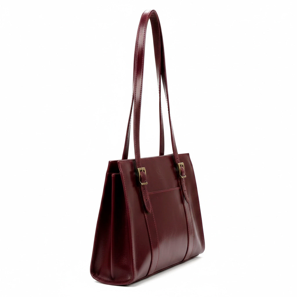 Florence 54 Burgundy Leather Handbag