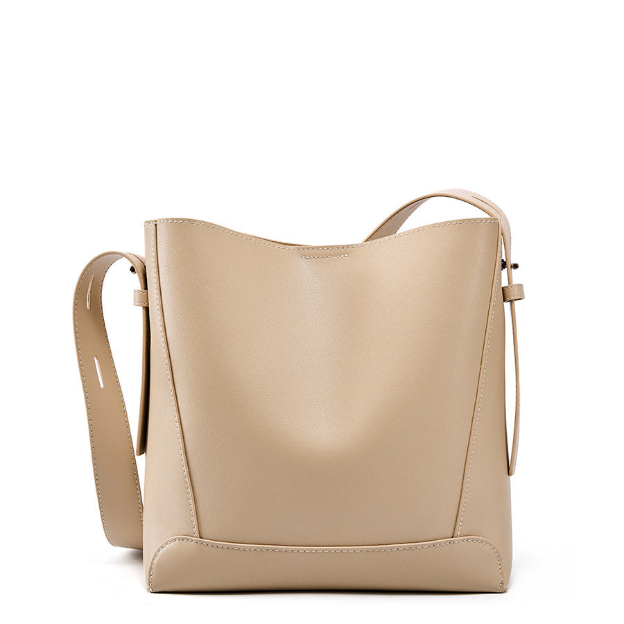 Valmio Jelina Leder Damen Tasche - Beige