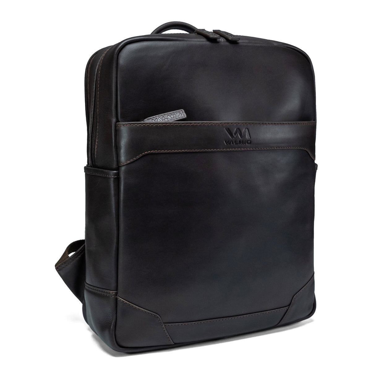 Lederrucksack Valmio York - Braun