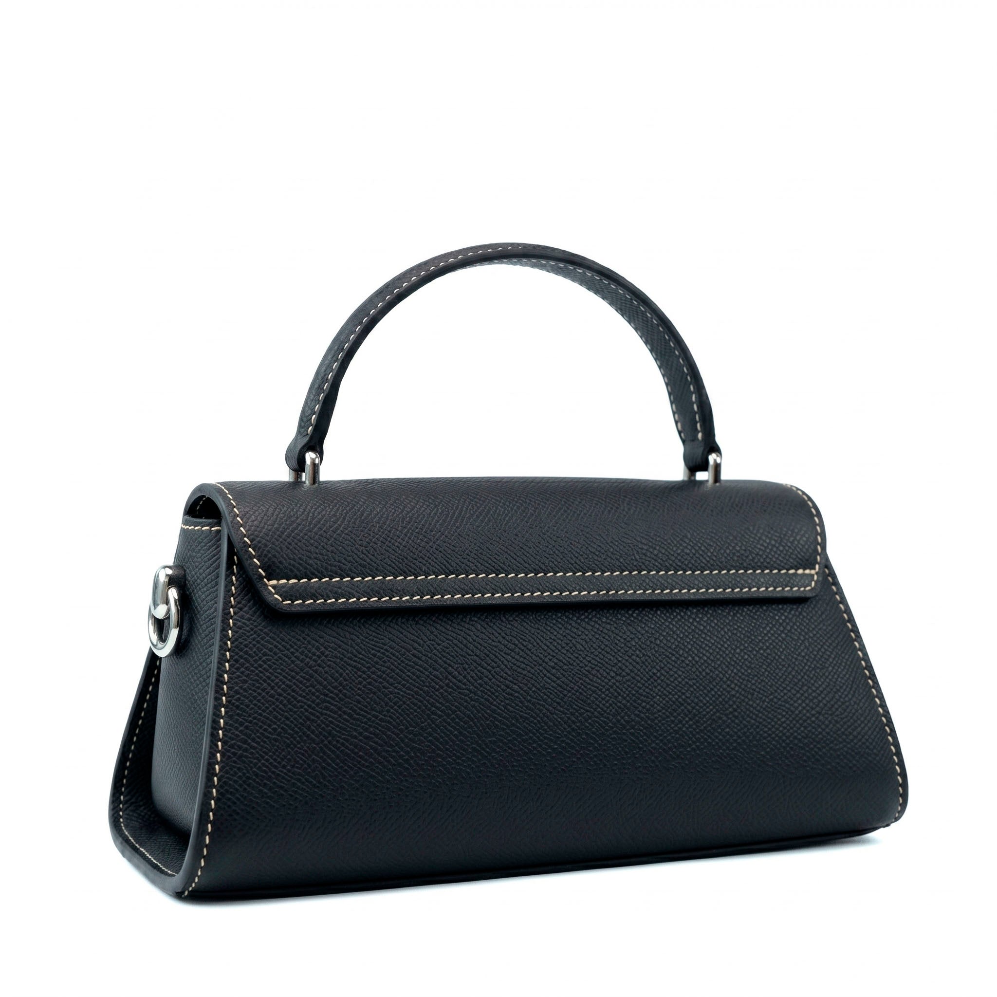Valmio Rivana leather women's handbag - black