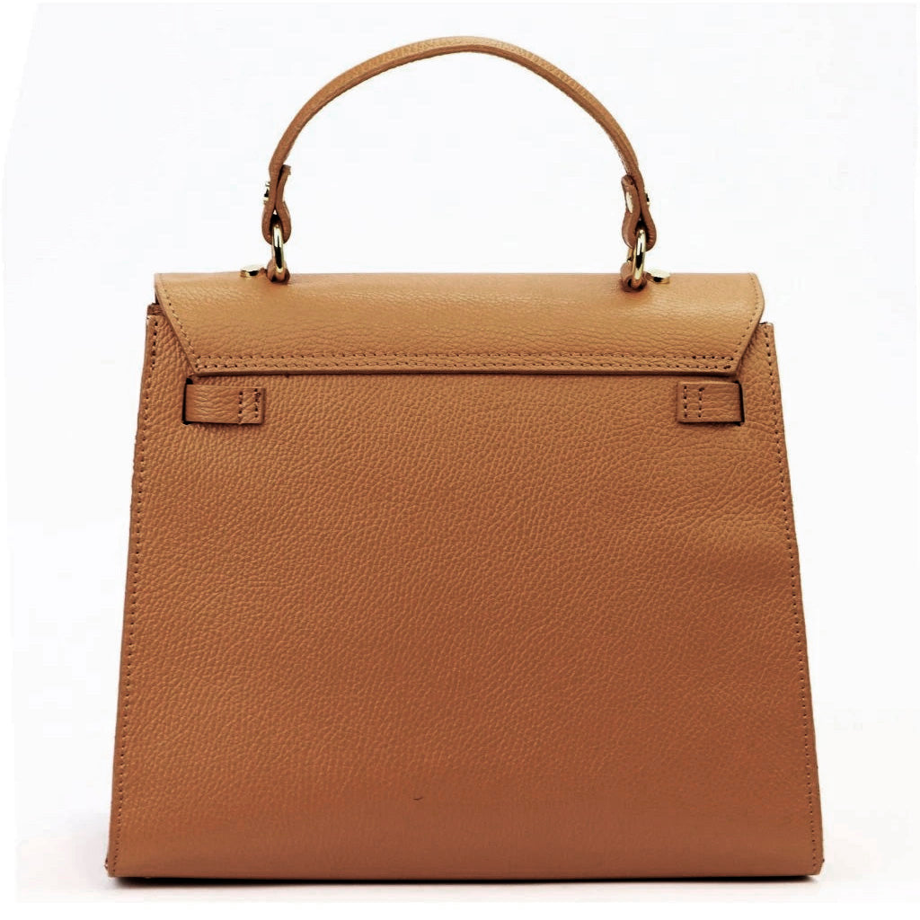 Leather handbag Luka 24-059 Camel