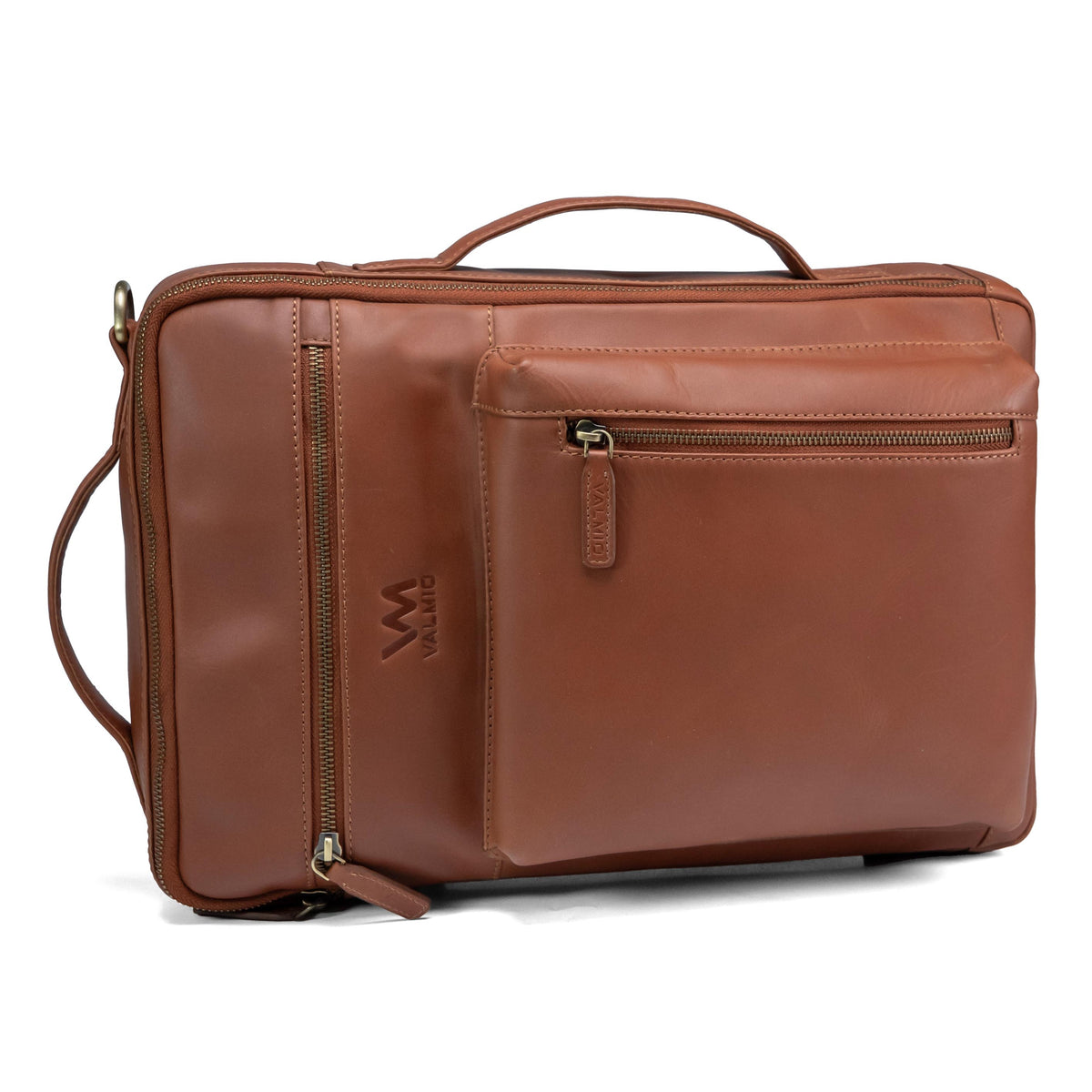 Valmio Prime Men's Leather Bag Cognac