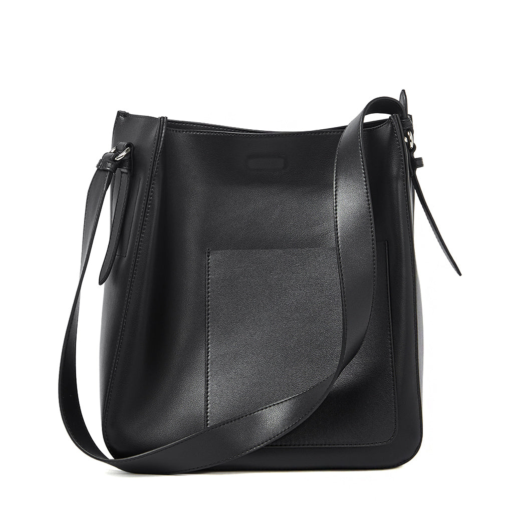 Valmio Tivana leather women's handbag - black