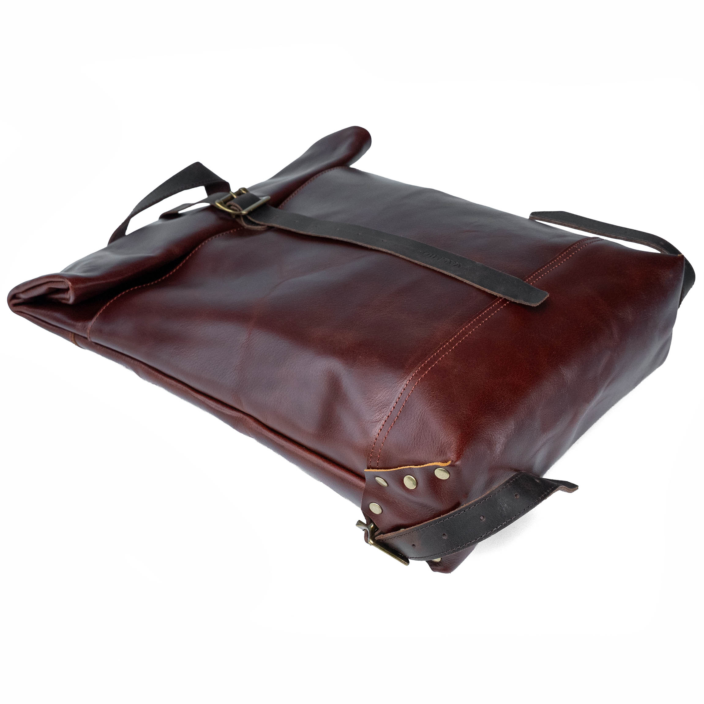 Valmio Astorsen Roll-Top Leder-Rucksack – WB Braun