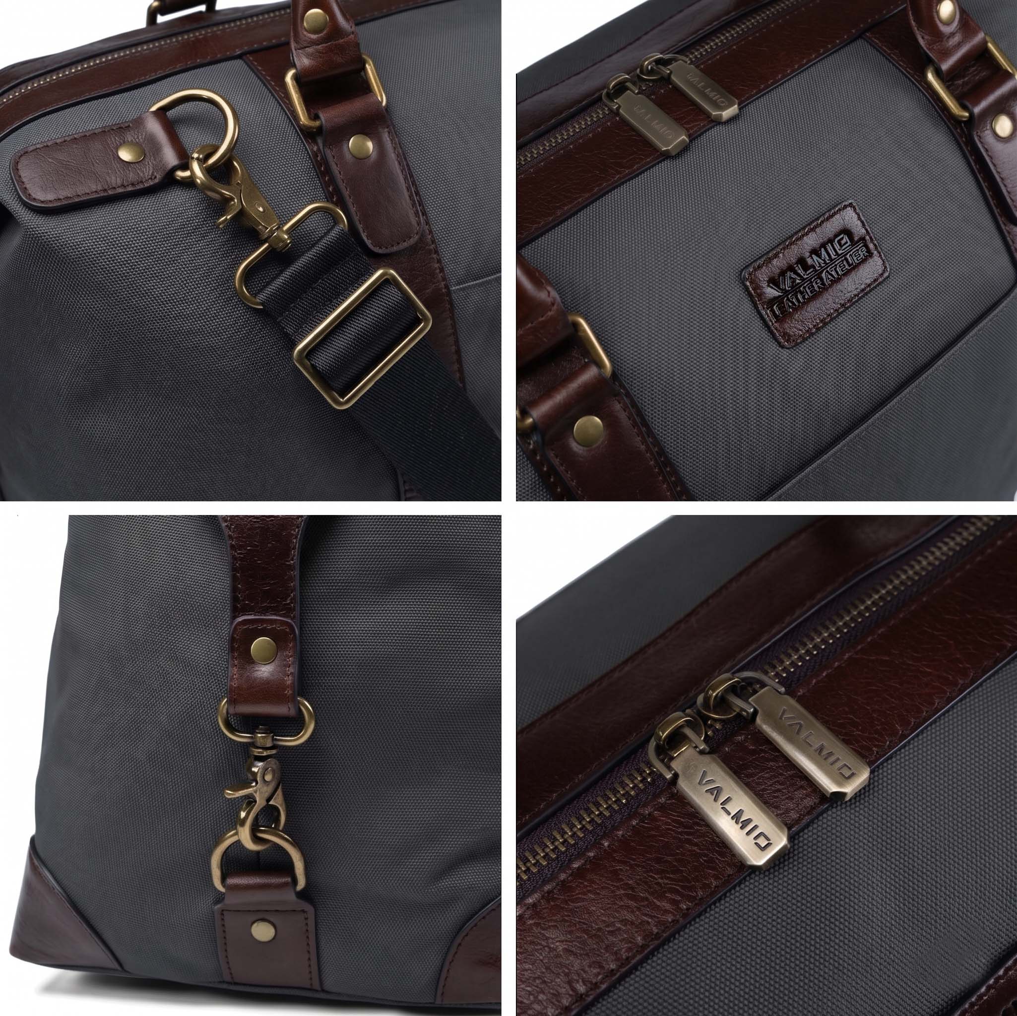 Valmio Brenson Herren-Reisetasche - grau