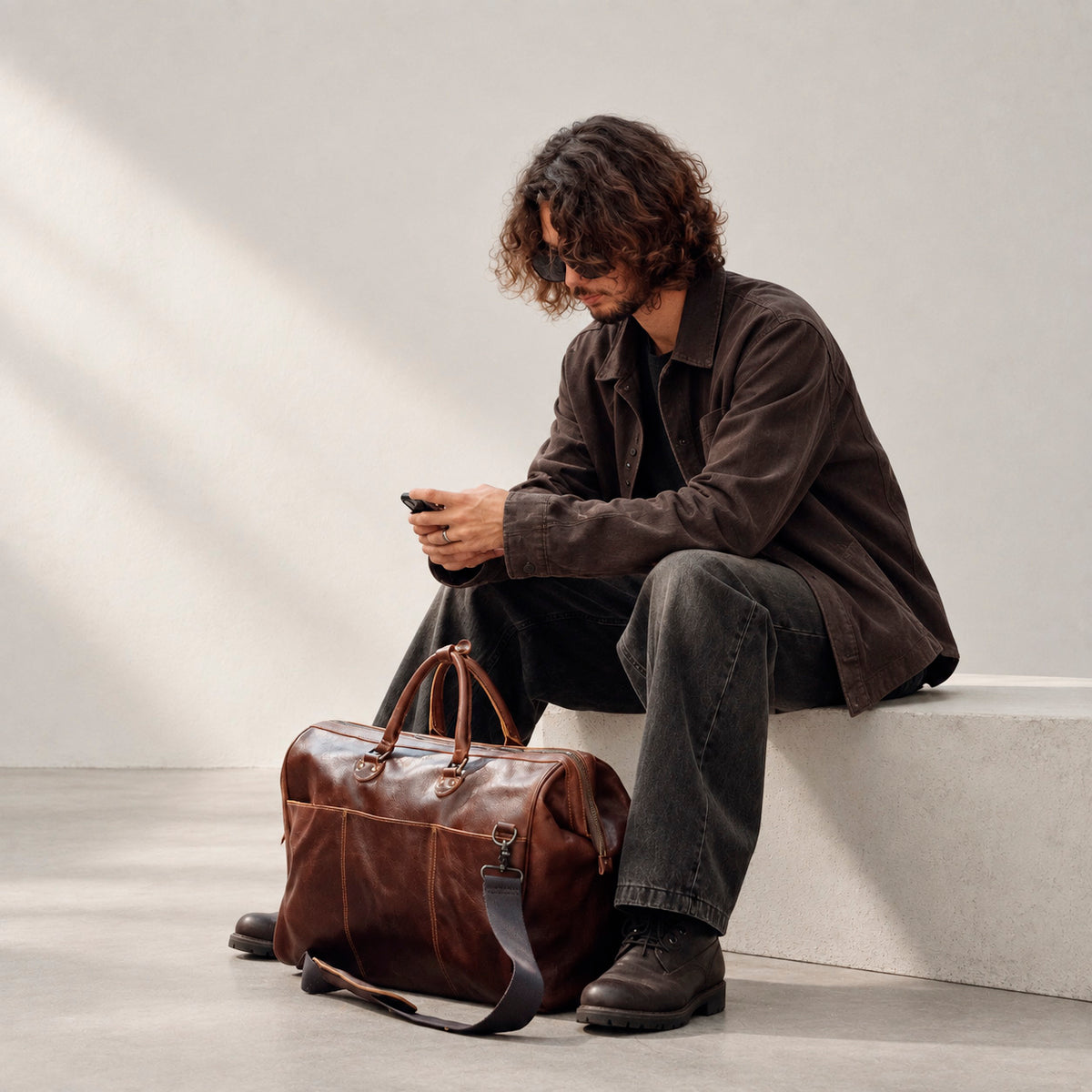 Valmio Wexford Leather Travel Bag