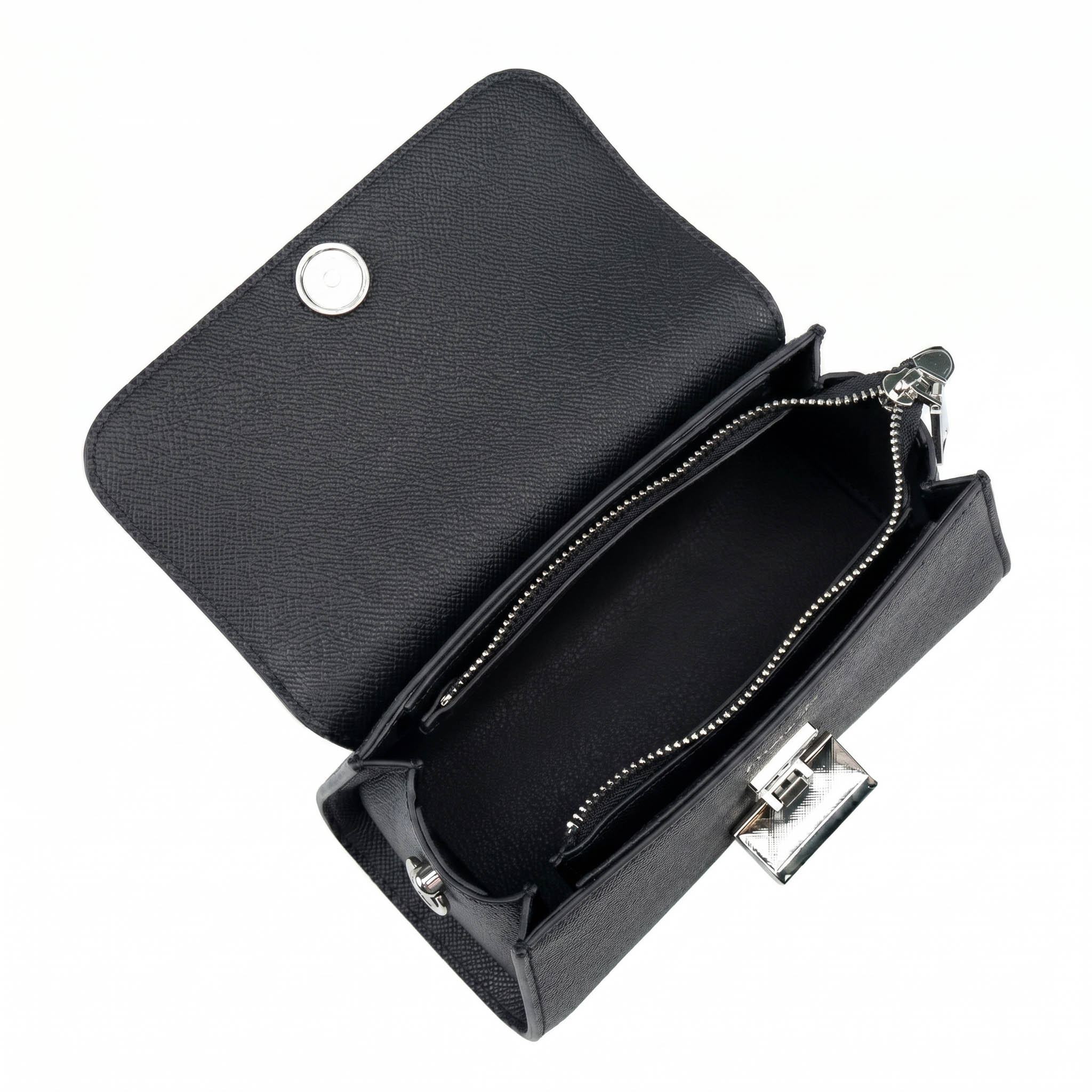 Valmio Rivana leather women's handbag - black