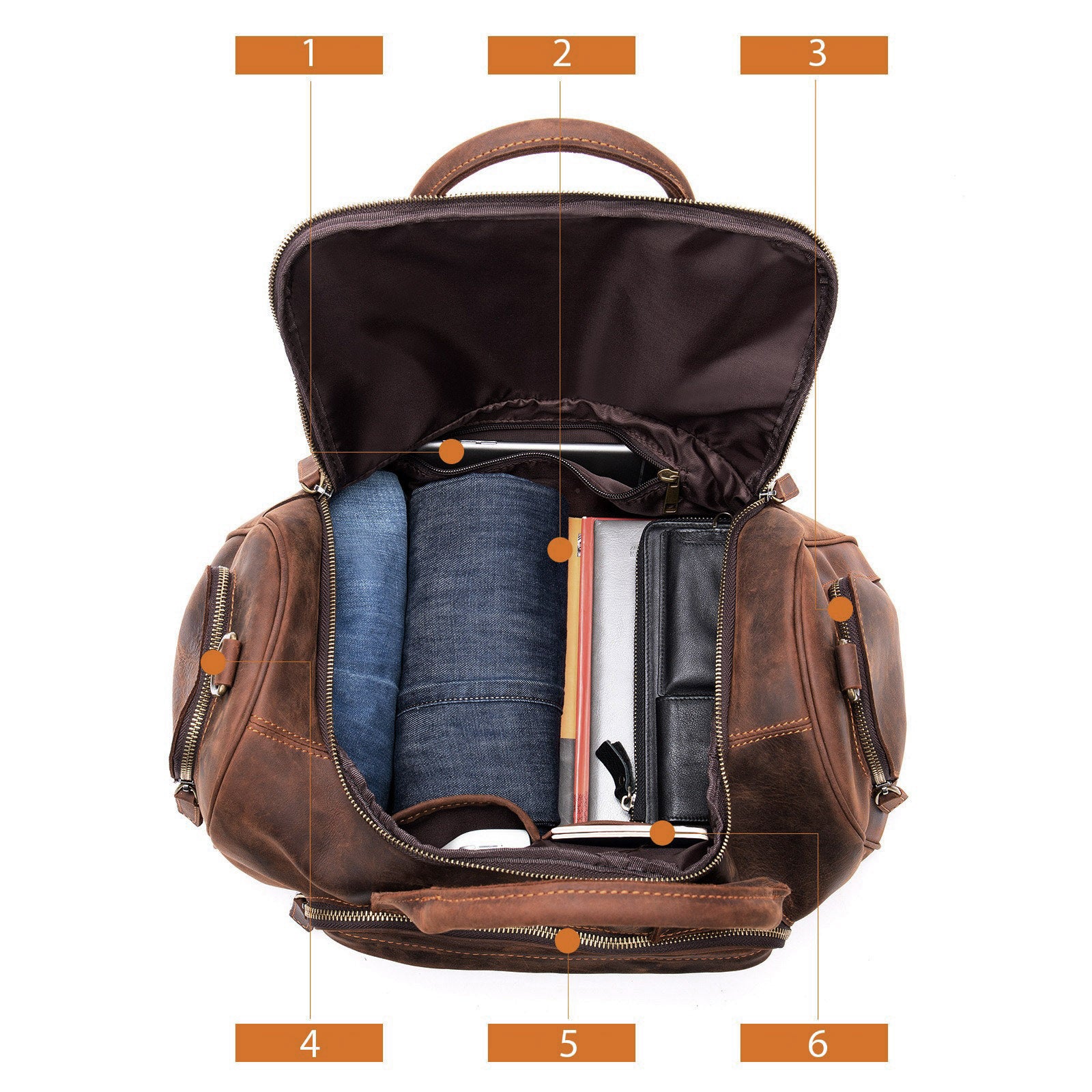 Valmio Como Weekend Travel Bag – Brown