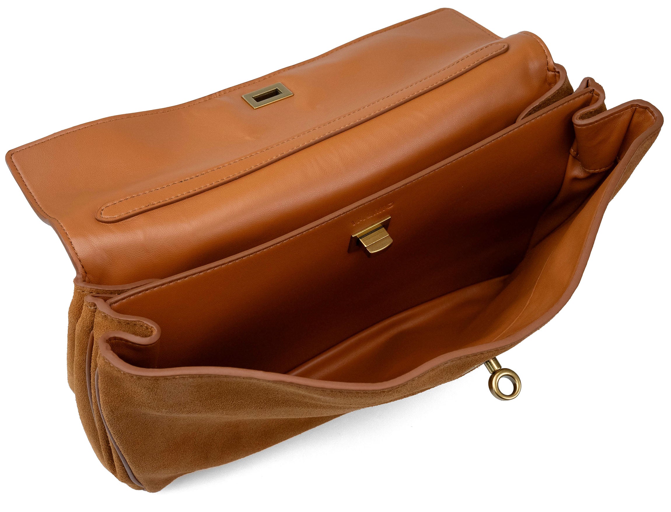 Valmio Lirena leather women's handbag - light brown