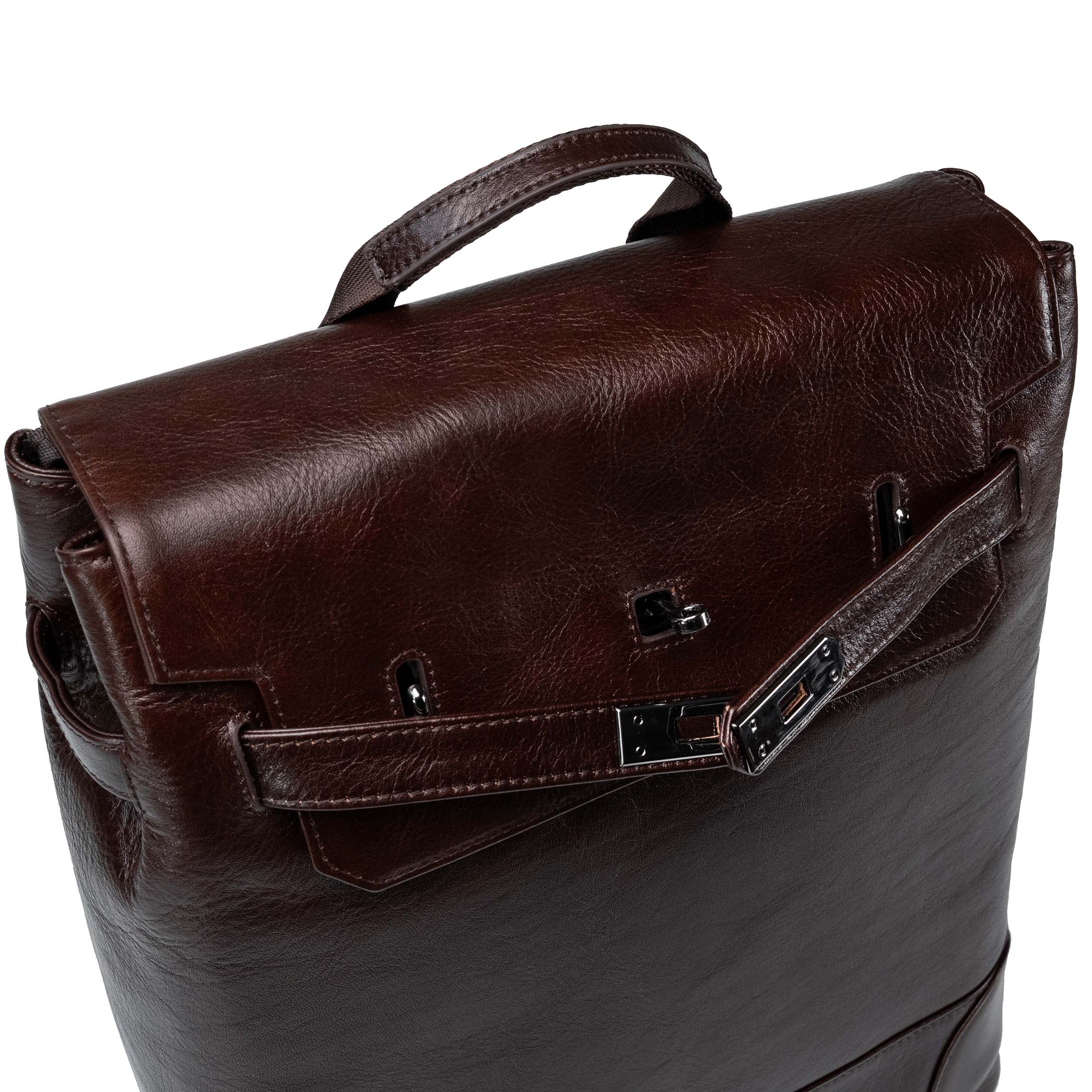 Syren brown leather backpack