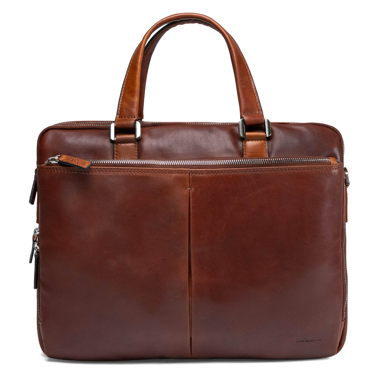 Valmio Assets Tasche aus echtem Leder Braun