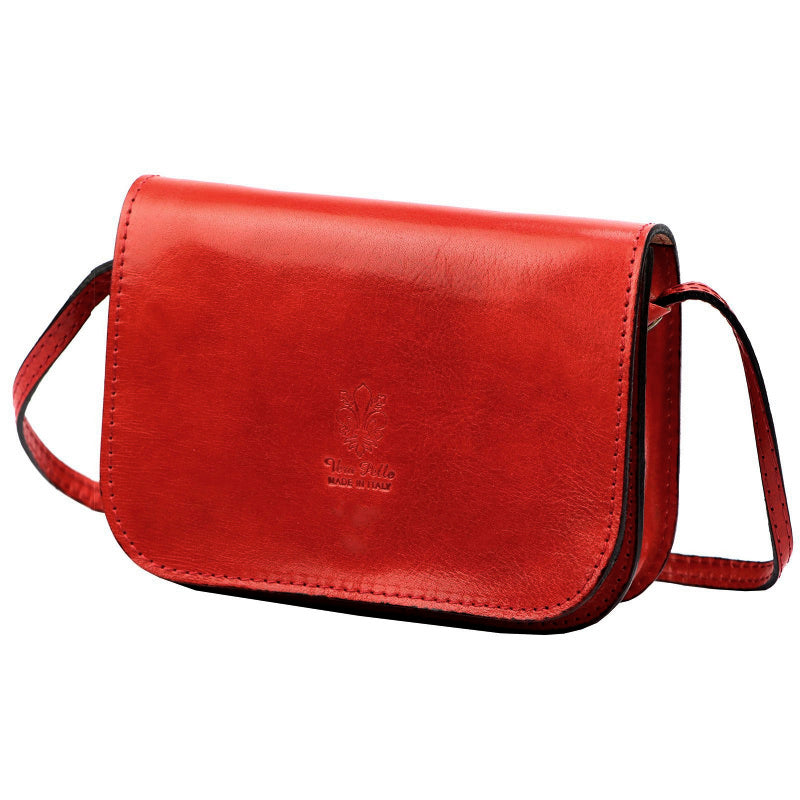 Lederhandtasche für Damen FLORENCE 45 rot