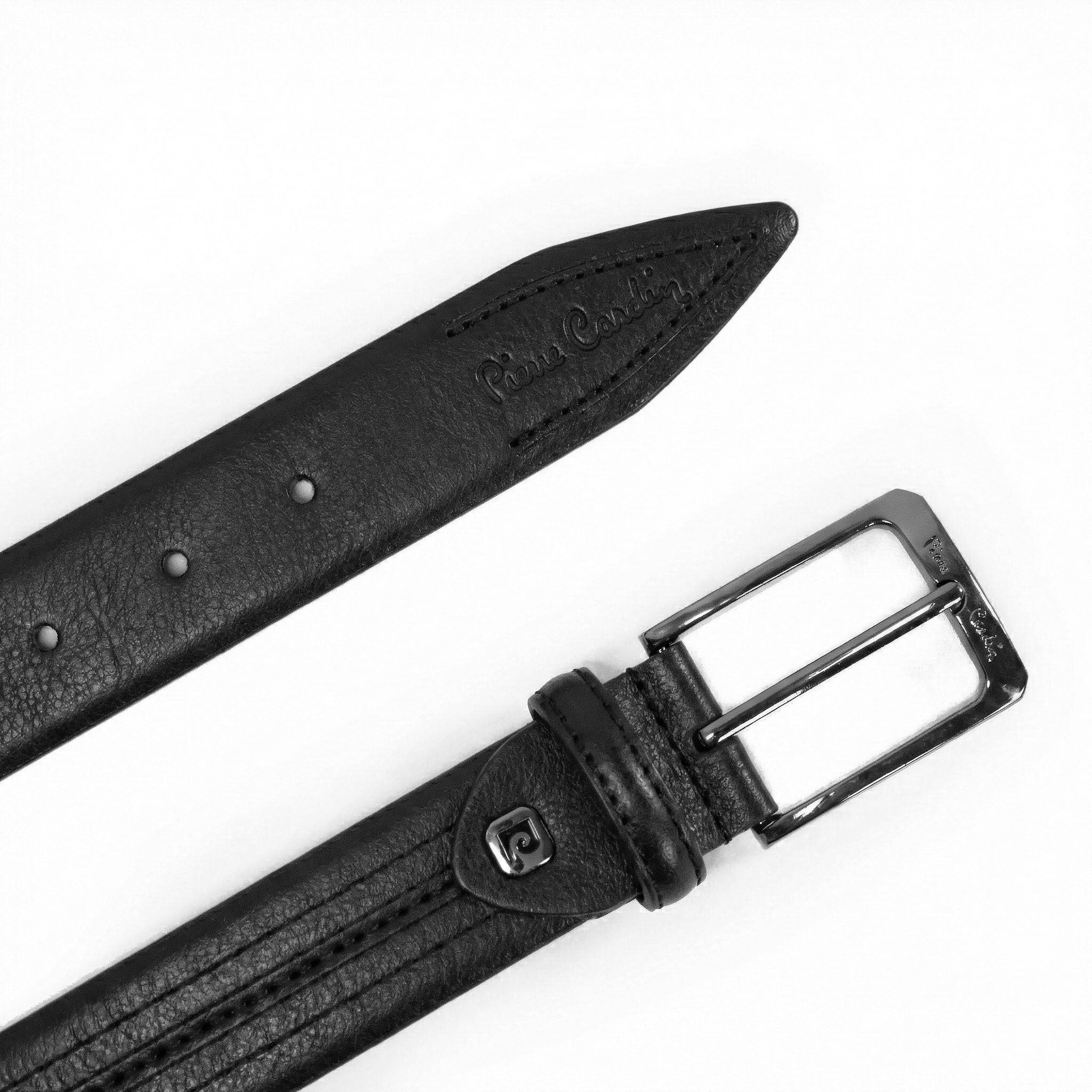 Pierre Cardin 1001-Nero leather belt