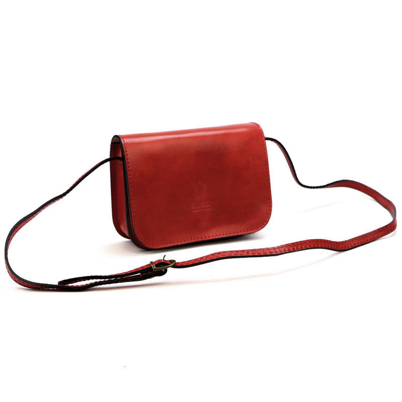 Lederhandtasche für Damen FLORENCE 45 rot
