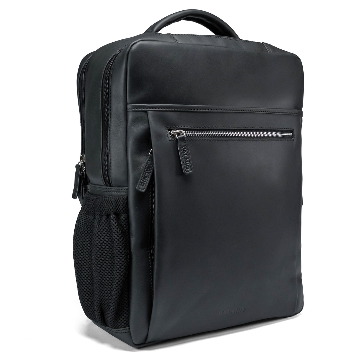Valmio Hygge Leather Backpack Black