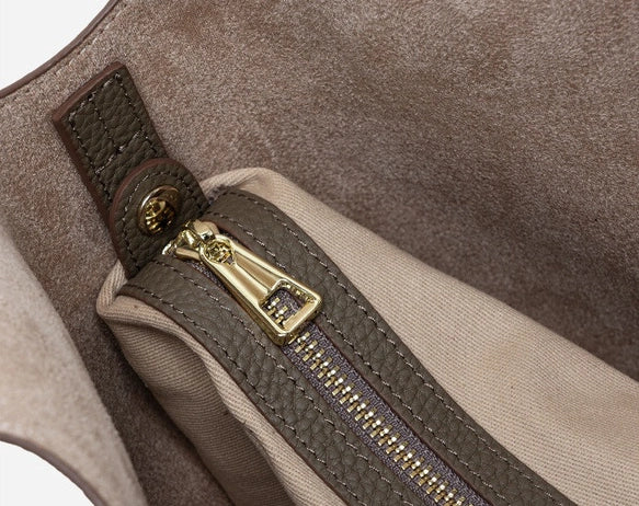 Valmio Terina Leder Damenhandtasche - Schwarz