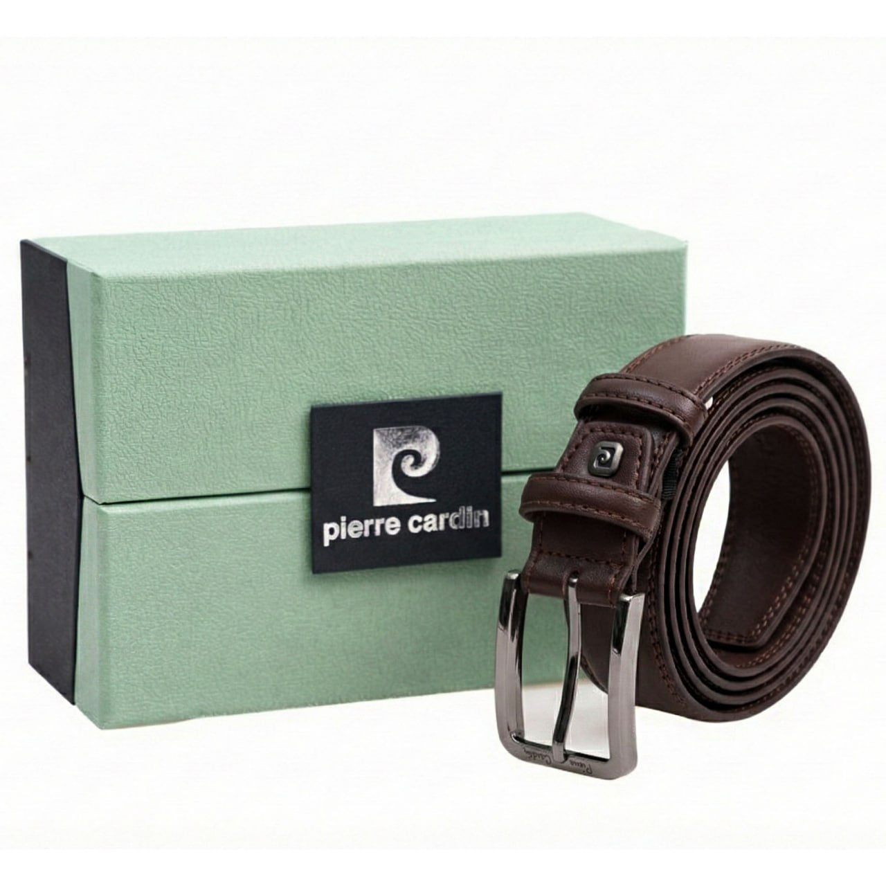 Men's leather belt Pierre Cardin 2508 T.MORO