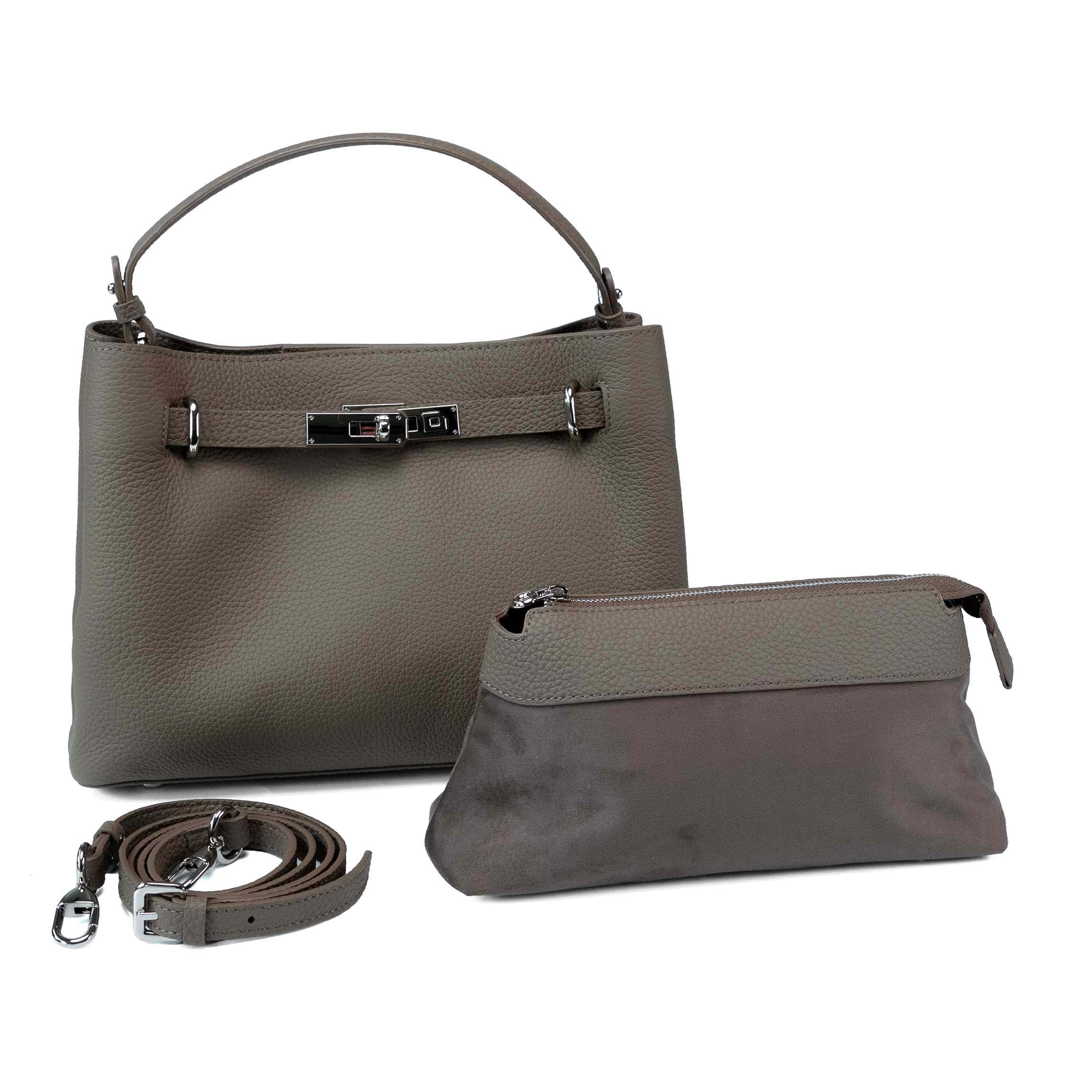Valmio Salora Leder Damen Tasche - Beige