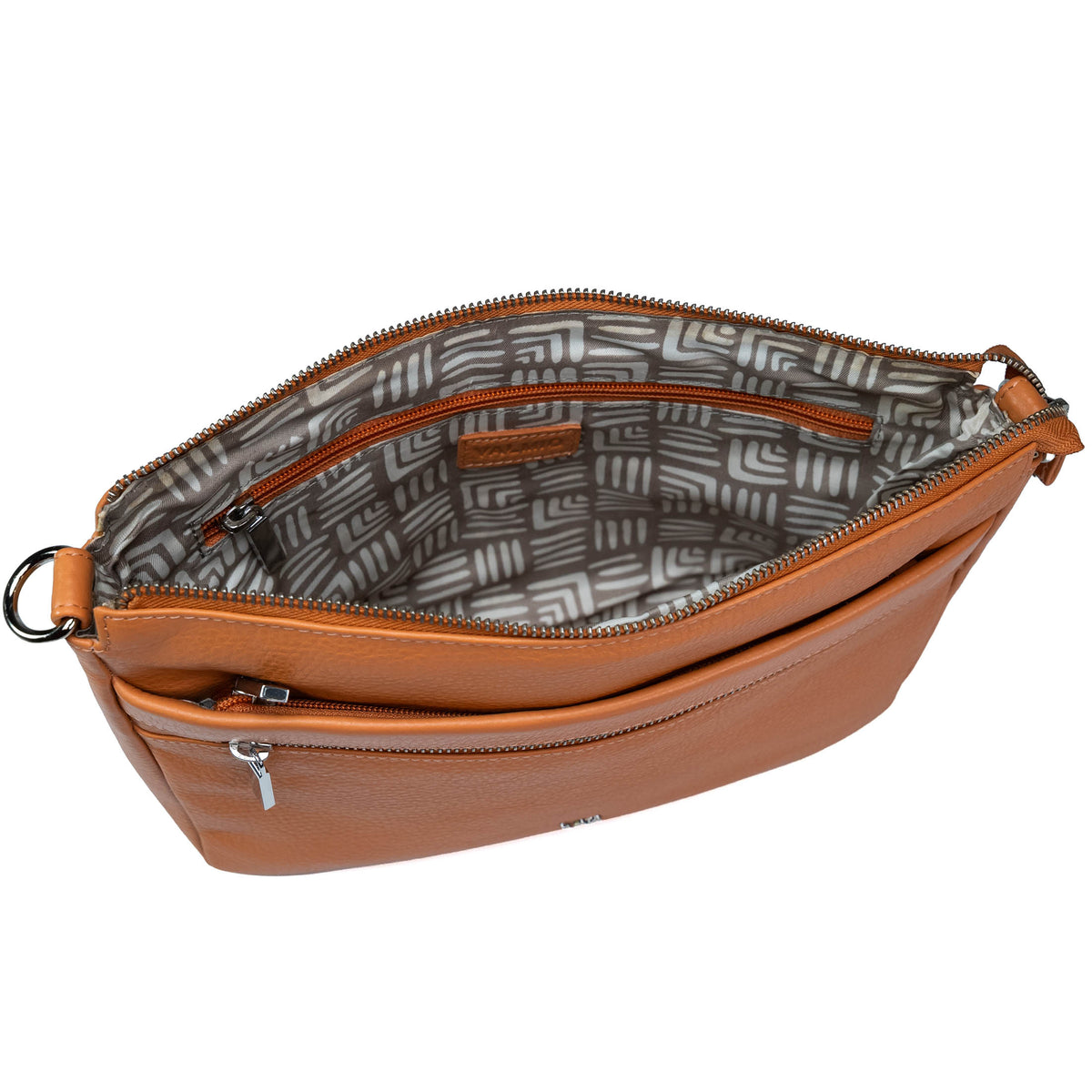 Damen-Ledertasche zum Umhängen Valmio Arina - Orange