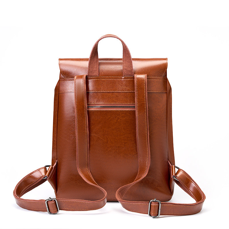 Valmio Delora Leder-Damenrucksack - Braun