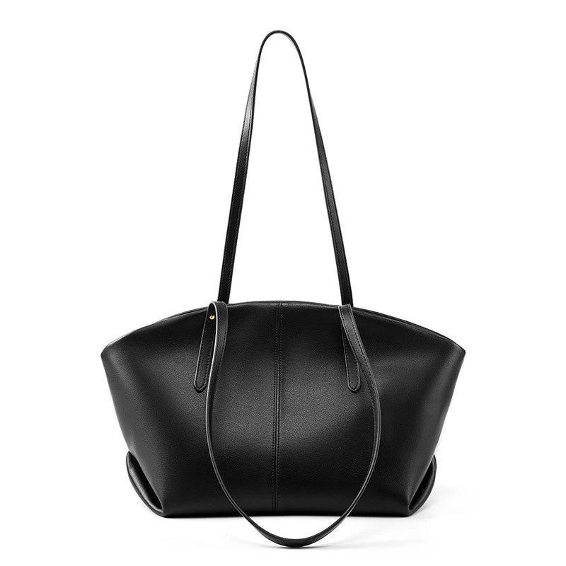 Valmio Zenora leather women's handbag - black