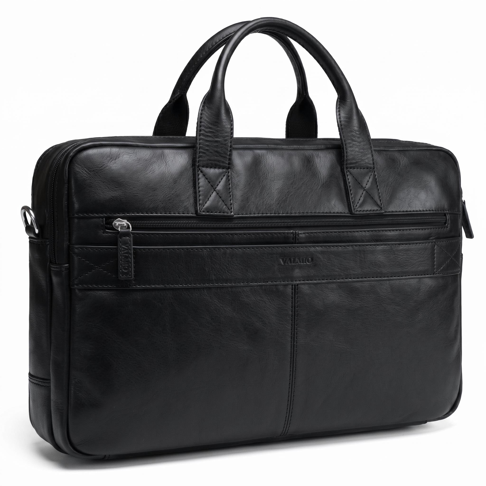 Valmio Vigo Tasche aus echtem Leder Schwarz