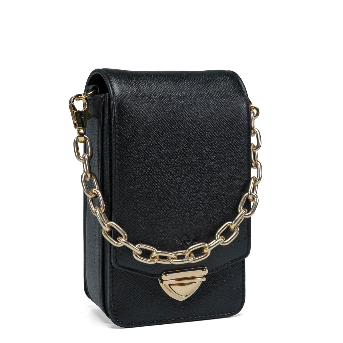 Valmio Bold Women's Leather Handbag Black