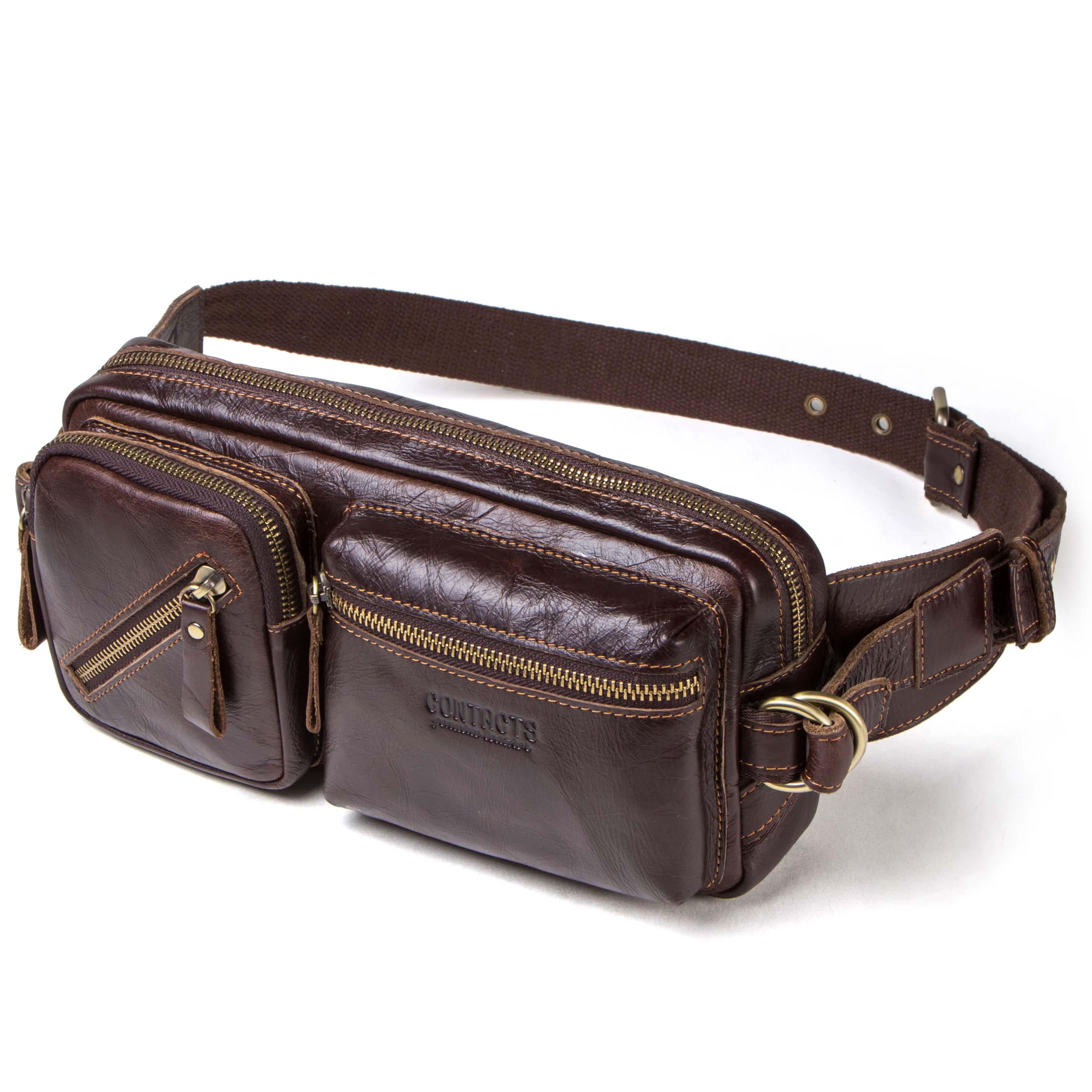 Men's Leather Belt Bag Mars