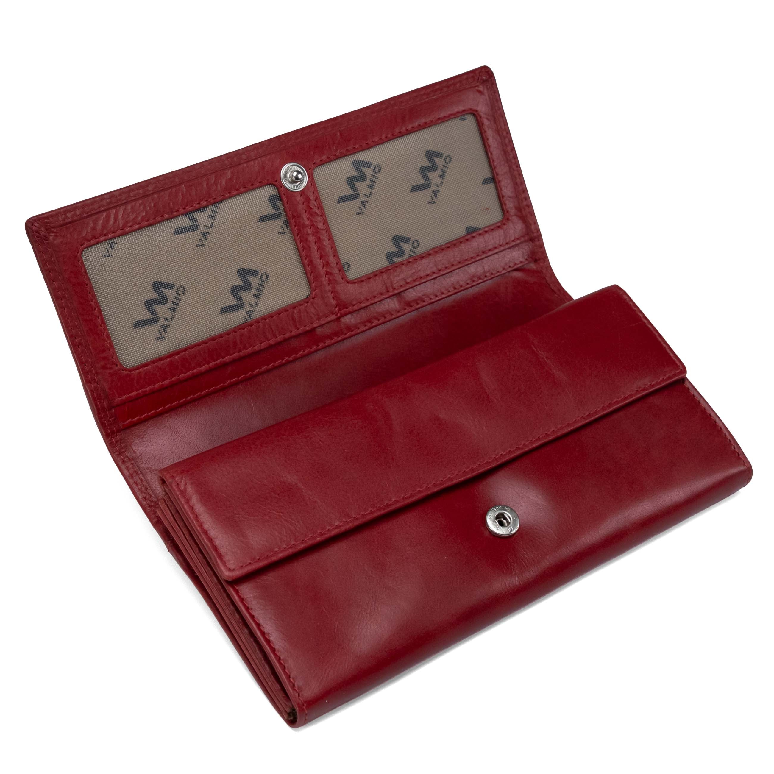 Women's Leather Wallet Valmio Kelimutu 2437 Portwine