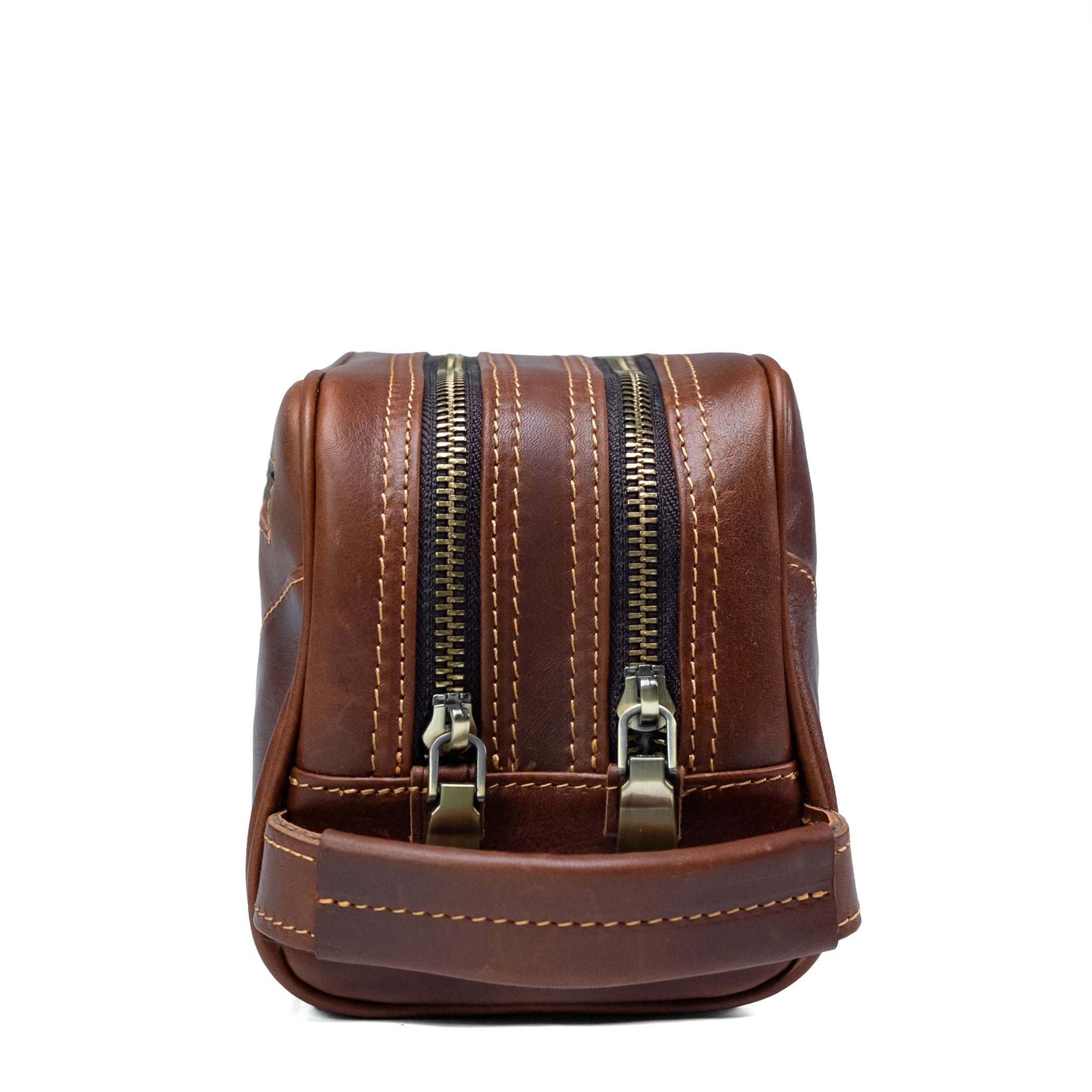 Valmio Hornes Leather Toiletry Bag