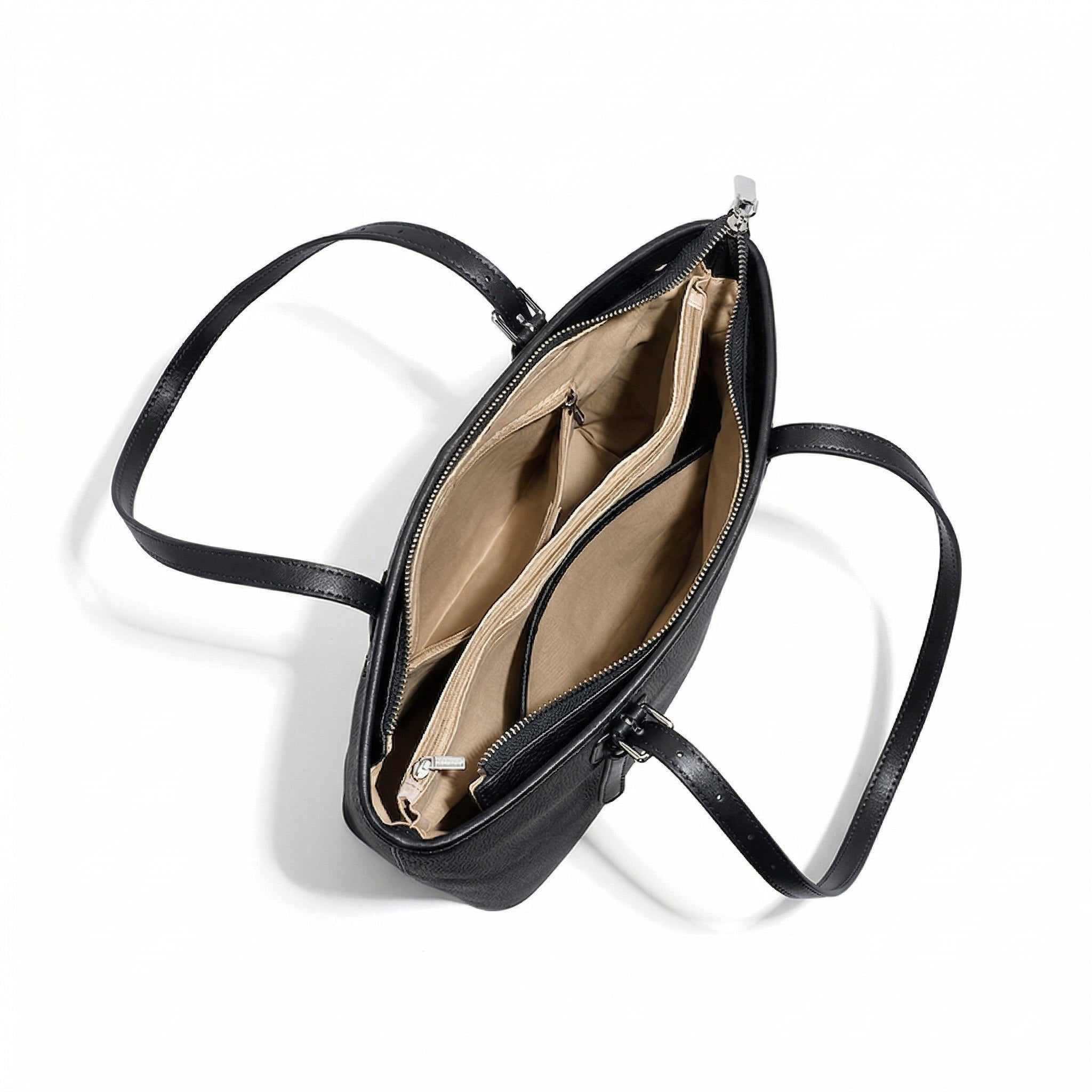 Valmio Pelora Leder Damen Tasche - Schwarz