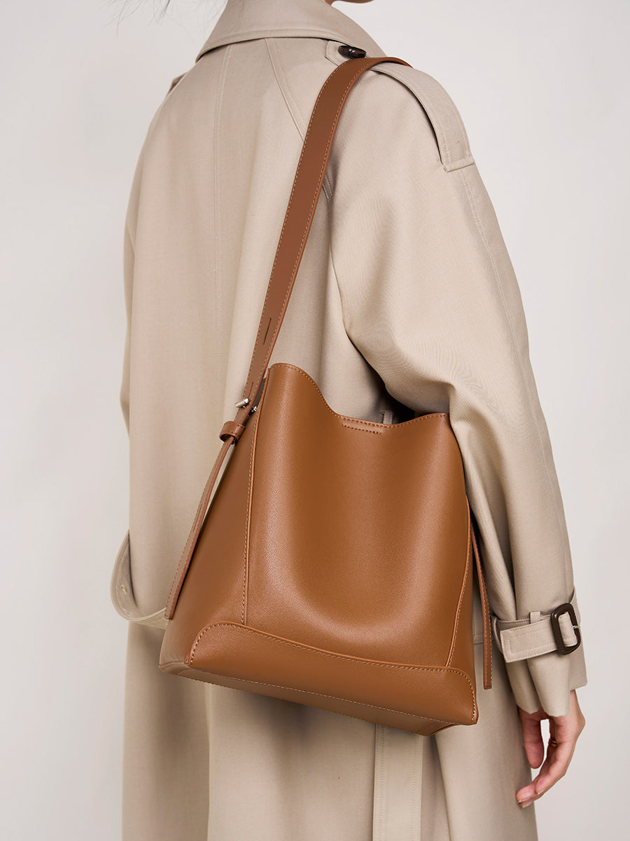 Valmio Melina Leder Damen Tasche - Braun
