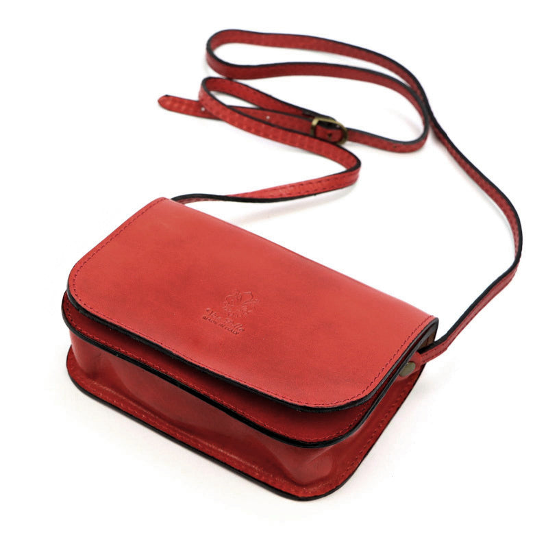 Lederhandtasche für Damen FLORENCE 45 rot