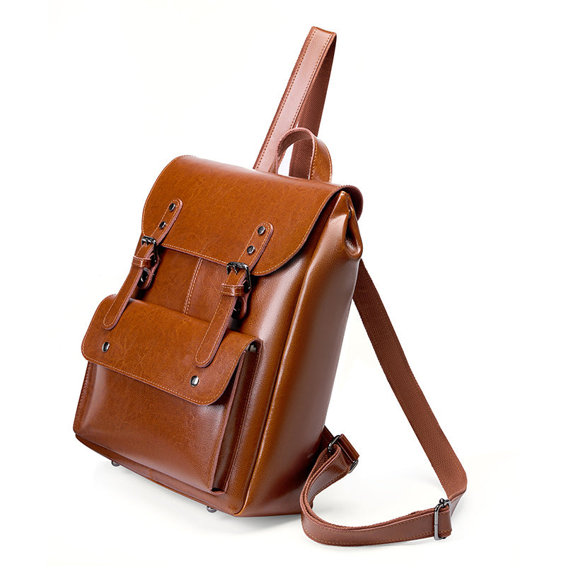 Valmio Delora Leder-Damenrucksack - Braun